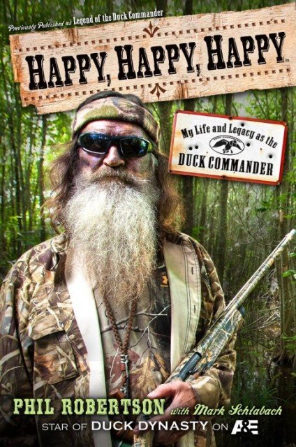 Phil Robertson's memoir Happy Happy Happy jumped from No 56 to No 46 following controversy surrounding him