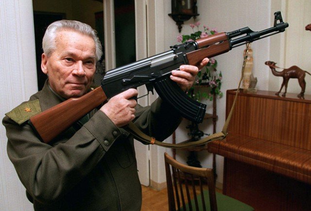 The automatic rifle Mikhail Kalashnikov designed became one of the world's most familiar and widely used weapons