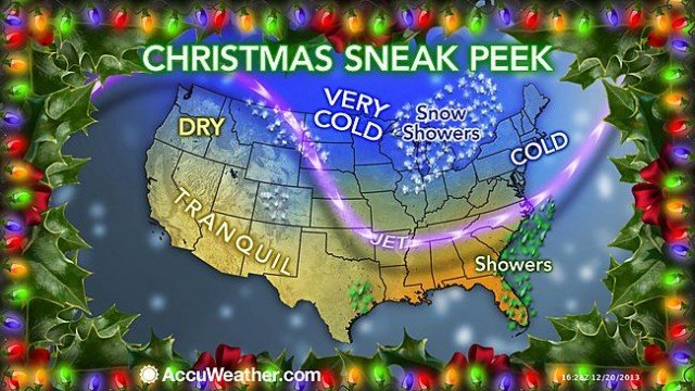 The worst weather will focus on the days prior to Christmas as millions of travelers take to the roads and skies in the US and southern Canada