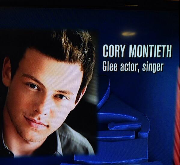 Cory Monteith's name was misspelled during Grammys In Memoriam