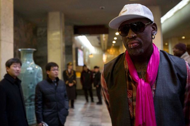Dennis Rodman has arrived in North Korea along with a team for a match marking leader Kim Jong-un's birthday
