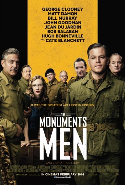 George Clooney pranked his father at a screening of his new movie The Monuments Men by suggesting the old man had passed on in the credits