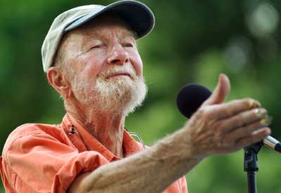 Peter Seeger gained fame in The Weavers, formed in 1948, and continued to perform in his own right in a career spanning six decades