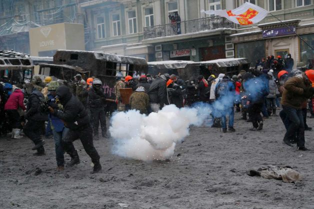 Prosecutors confirmed two people had died from bullet wounds in Kiev clashes