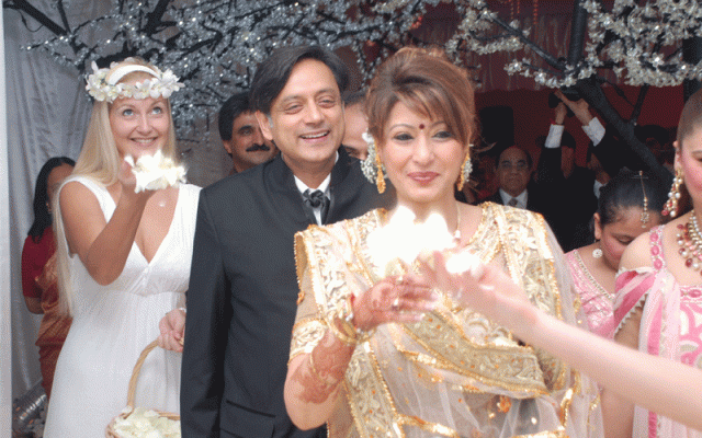 Shashi Tharoor has appeared before a magistrate probing the death of Sunanda Pushkar
