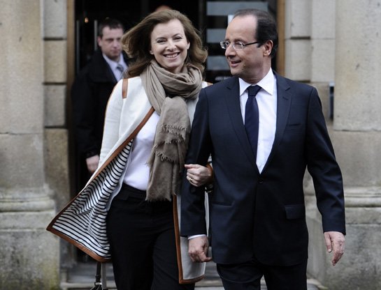 Valerie Trierweiler and Francois Hollande are not married but have been together for six years, making her the de facto first lady 