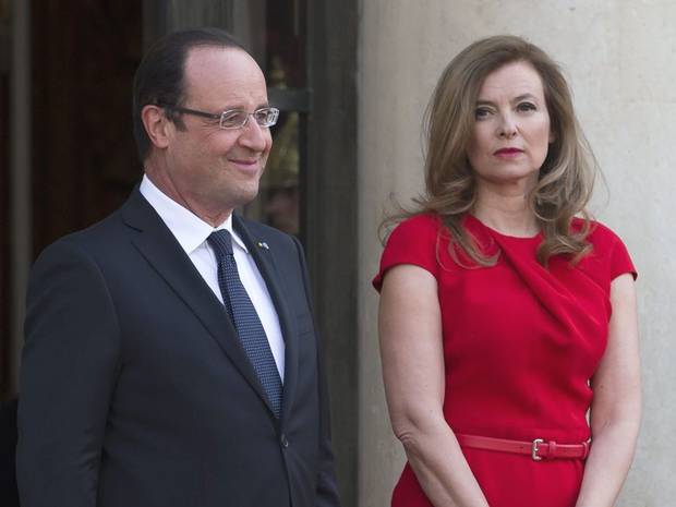 Valerie Trierweiler has said that hearing news of Francois Hollande's affair was like falling from a skyscraper