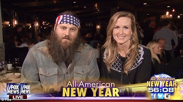 Willie and Korie Robertson had only kind words for the A&E network and New Year's wishes for the nation on Fox News's All-American New Year special
