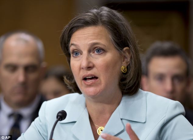 After meeting Ukraine's President Viktor Yanukovych in Kiev, Victoria Nuland said she would not make a public statement on the matter