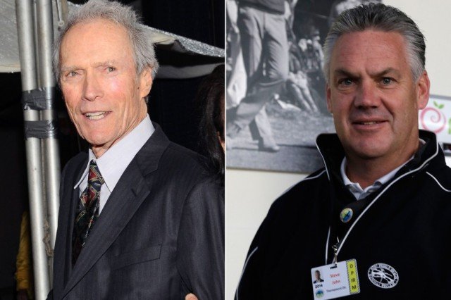 Clint Eastwood has been credited with saving the life of golf tournament director Steve John who was choking on a piece of cheese