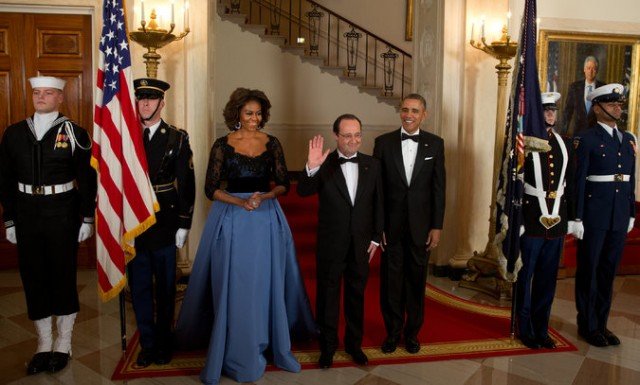 Francois Hollande has been honored at a lavish White House state dinner