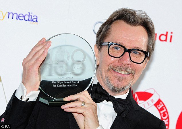 Gary Oldman was presented with the Dilys Powell award for excellence in film