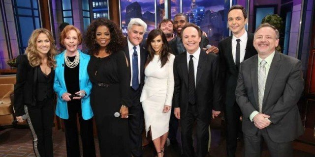 Jay Leno has taped his final episode of The Tonight Show, with help from a few celebrity guests