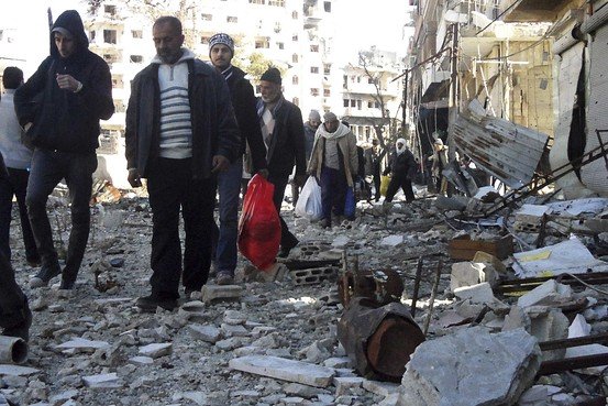 More than six hundreds civilians have been evacuated from the rebel-held Old Quarter of Homs