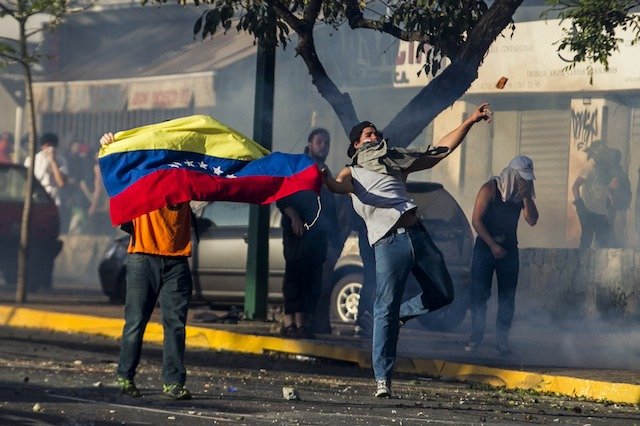 Nicolas Maduro has threatened to expel the CNN staff from Venezuela over its reporting of recent protests there
