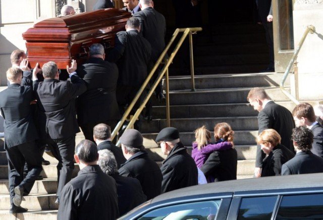 Philip Seymour Hoffman has been mourned by family and friends at his funeral in New York City