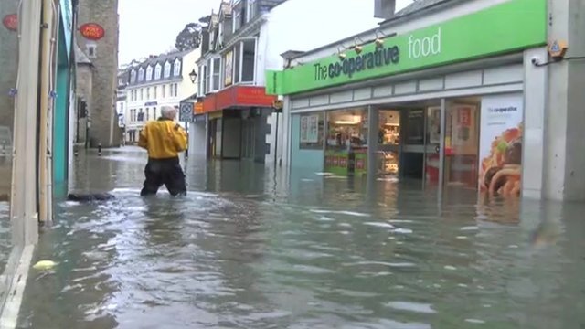 Power supplies and transport have been disrupted after south-west England and south Wales were hit by a powerful storm
