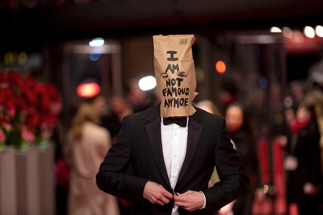 Shia LaBeouf appeared on the Berlin Film Festival red carpet wearing a paper bag on his head