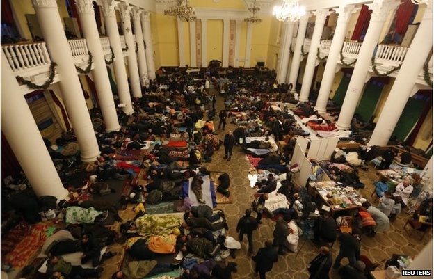 Ukrainian health ministry said 77 people had been killed since Tuesday, and another 577 were injured
