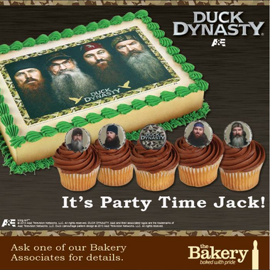Wal-Mart bakery is offering Duck Dynasty birthday cakes and cupcakes