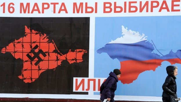Crimea are voting on whether or not to re-join Russia
