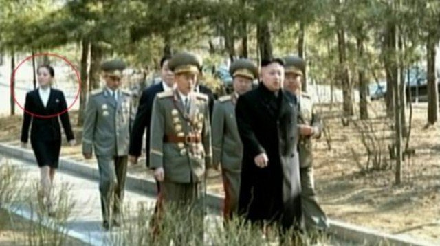 Kim Yo-jong accompanies her brother Kim Jong-un on touring campus of Kim Il-sung University of Politics in east Pyongyang 