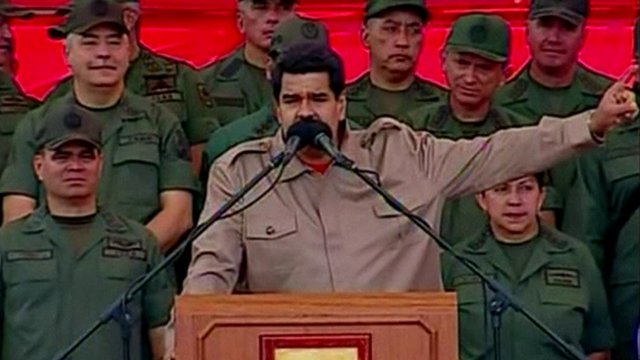 Nicolas Maduro has urged the US to discuss peace and sovereignty in a high level commission mediated by the UNASUR