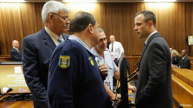 Oscar Pistorius has pleaded not guilty to intentionally killing girlfriend Reeva Steenkamp