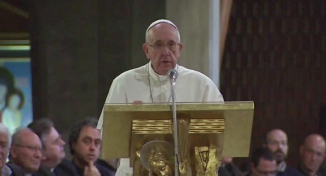Pope Francis was speaking at a prayer vigil for relatives of those killed by the mafia