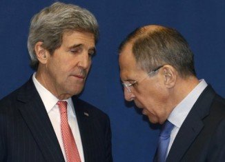 Russia's Foreign Minister Sergei Lavrov and U.S. Secretary of State John Kerry