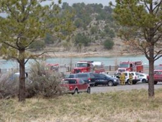 The aircraft went down in Ridgway Reservoir, about 25 miles south of Montrose