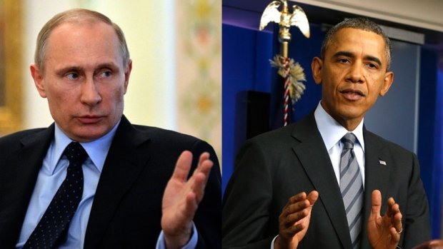 Vladimir Putin has called Barack Obama to discuss the US proposal for a diplomatic solution to the crisis in Ukraine