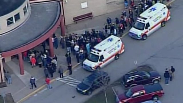 At least 20 students have been injured in a mass stabbing at Franklin Regional High School in Murrysville