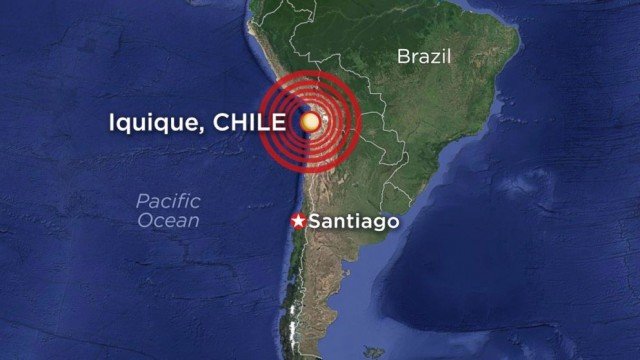 Chile has been hit by an 8.2-magnitude earthquake, triggering a tsunami alert and killing at least five people