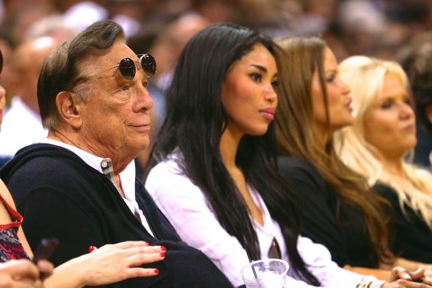 In a recording posted by TMZ, a man it says is Donald Sterling is heard asking his girlfriend V. Stiviano not to broadcast her association with black people nor bring them to games