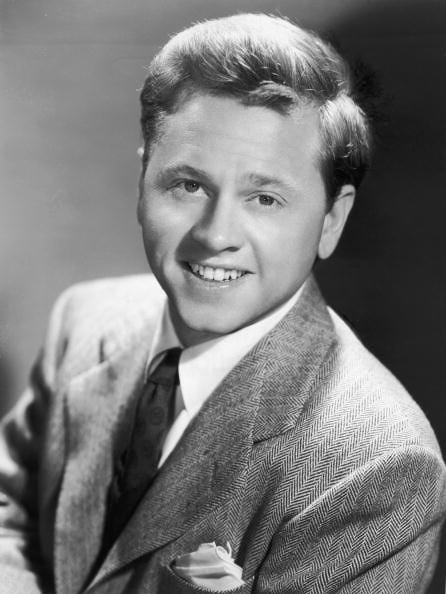 Mickey Rooney began his career aged 18 months in his parents' vaudeville act, Yule and Carter, and never really retired