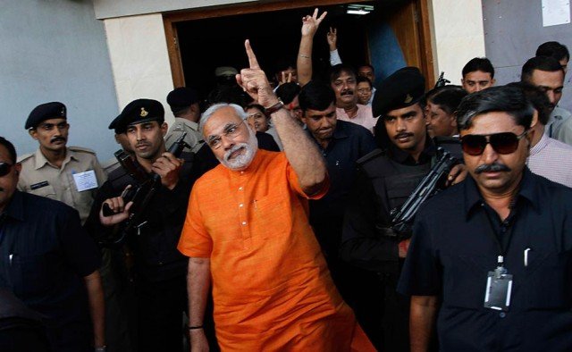 Narendra Modi has been accused by India's Election Commission of violating the election code