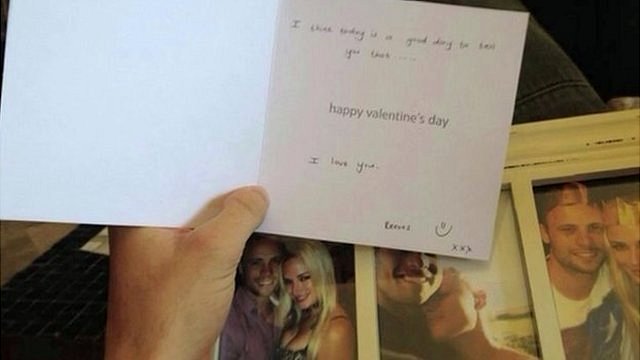 Oscar Pistorius read out Reeva Steenkamp's Valentine Day card 