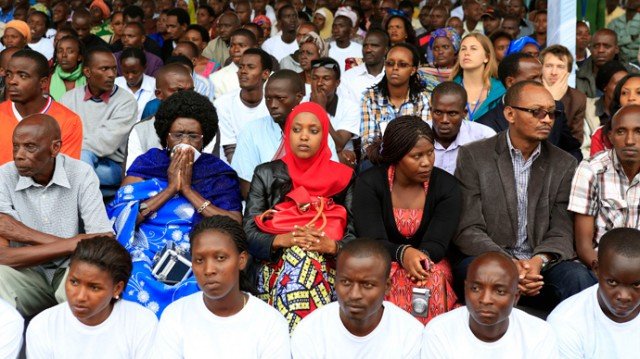 People gathered in Kigali ahead of a week of official mourning to mark the 20th anniversary of Rwanda's genocide