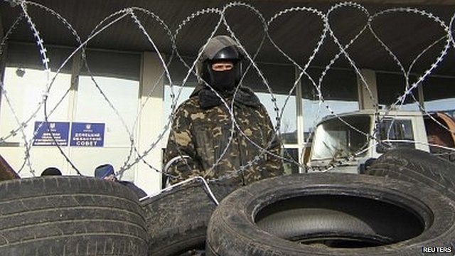 Pro-Russian protesters have seized state security buildings in eastern Ukraine