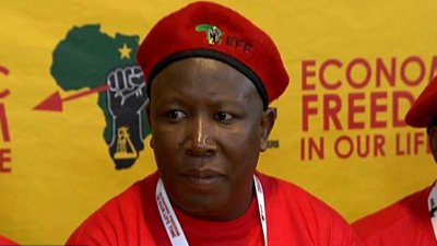 SABC refused to broadcast a campaign ad from the Julius Malema’s EFF as it incited violence