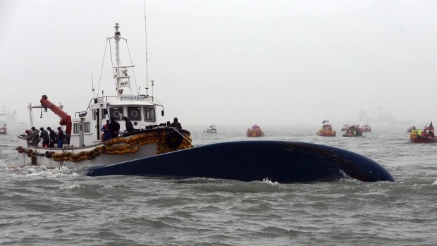 Sewol ferry capsized during a journey from Incheon in the north-west to the southern island of Jeju