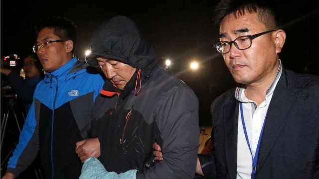 Sewol’s Captain Lee Joon-seok was arrested with two crew members