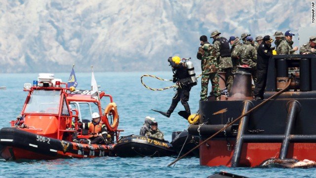 South Korean rescue teams found 48 bodies in a single cabin on the Sewol ferry meant to accommodate 38 people