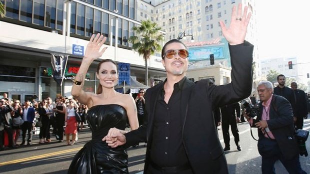 Brad Pitt has been punched in the face at the premiere of Maleficent in Los Angeles