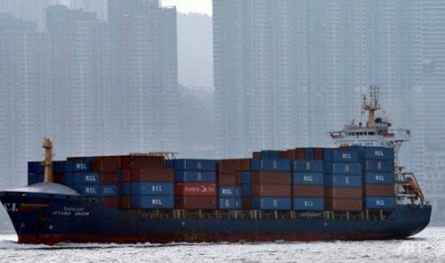 Eleven crew members have been reported missing after two cargo ships collided off the coast of southern Hong Kong