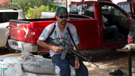 Mexico has begun to swear in members of self-defense groups for its newly created rural police force in Michoacan
