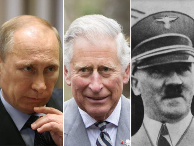 Vladimir Putin has described Prince Charles' alleged comparison of him with Adolf Hitler as unacceptable