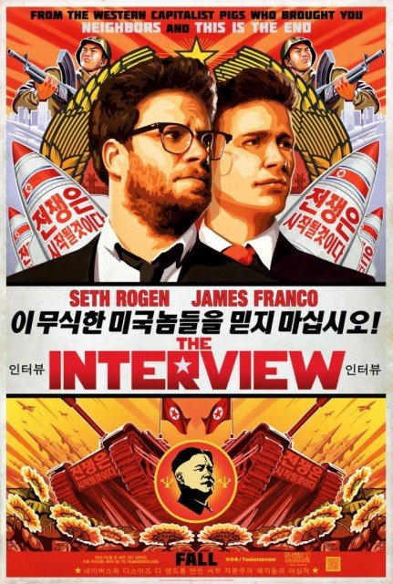 In The Interview, James Franco and Seth Rogen play a talk show host and his producer who are invited to interview Kim Jong-un