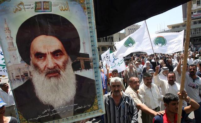 Iraq's most senior Shia cleric, Grand Ayatollah Ali al-Sistani, has issued a call to arms while Sunni-led insurgents seize more towns